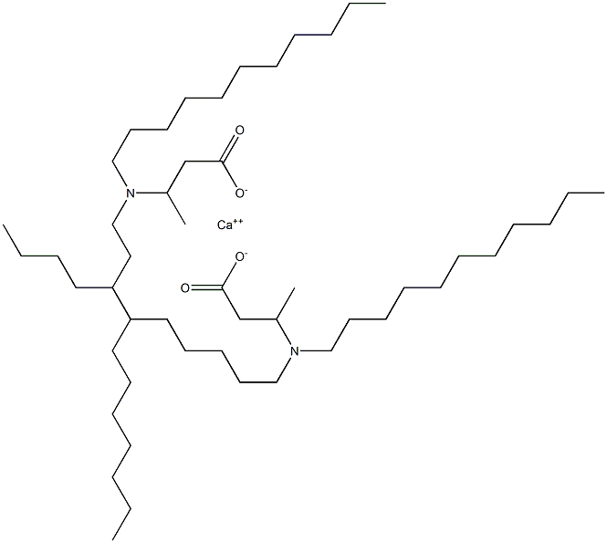 Bis[3-(diundecylamino)butyric acid]calcium salt Struktur