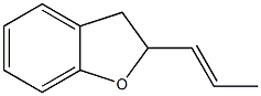 2,3-Dihydro-2-[(E)-1-propenyl]benzofuran Struktur