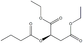 [R,(+)]-2-(Butyryloxy)succinic acid diethyl ester Struktur