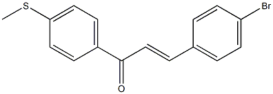 4'-(Methylthio)-4-bromochalcone Struktur