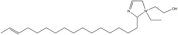 1-Ethyl-2-(14-hexadecenyl)-1-(2-hydroxyethyl)-3-imidazoline-1-ium Struktur