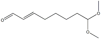 8,8-Dimethoxy-2-octen-1-al Struktur