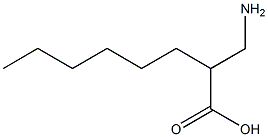 3-Amino-2-hexylpropionic acid Struktur