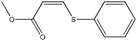 (Z)-3-(Phenylthio)acrylic acid methyl ester Struktur