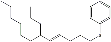 (5E)-4-Hexyl-9-phenylthio-1,5-nonadiene Struktur