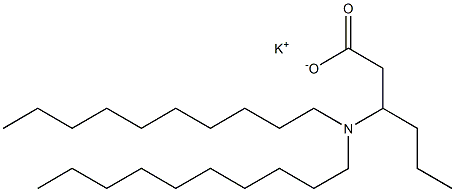 3-(Didecylamino)hexanoic acid potassium salt Struktur