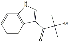 3-(2-Methyl-2-bromopropionyl)-1H-indole Struktur