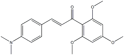 4-Dimethylamino-2',4',6'-trimethoxy-trans-chalcone Struktur