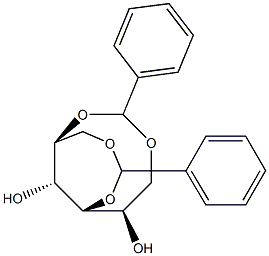 1-O,4-O:2-O,6-O-Dibenzylidene-D-glucitol Struktur