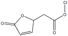 2-Chloro-2,5-dihydro-5-oxofuran-2-acetic acid Struktur