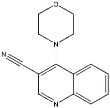 3-Cyano-4-morpholinoquinoline Struktur