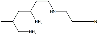 3,6-Diamino-1-(2-cyanoethylamino)-5-methylhexane Struktur