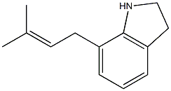 7-(3-Methyl-2-butenyl)indoline Struktur