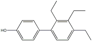 4-(2,3,4-Triethylphenyl)phenol Struktur