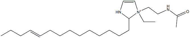 1-[2-(Acetylamino)ethyl]-1-ethyl-2-(10-tetradecenyl)-4-imidazoline-1-ium Struktur