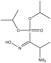 2-Amino-1-hydroxyiminopropylphosphonic acid diisopropyl ester Struktur