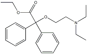 (2-Diethylaminoethoxy)diphenylacetic acid ethyl ester Struktur