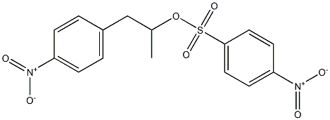 4-Nitrobenzenesulfonic acid 1-methyl-2-(4-nitrophenyl)ethyl ester Struktur