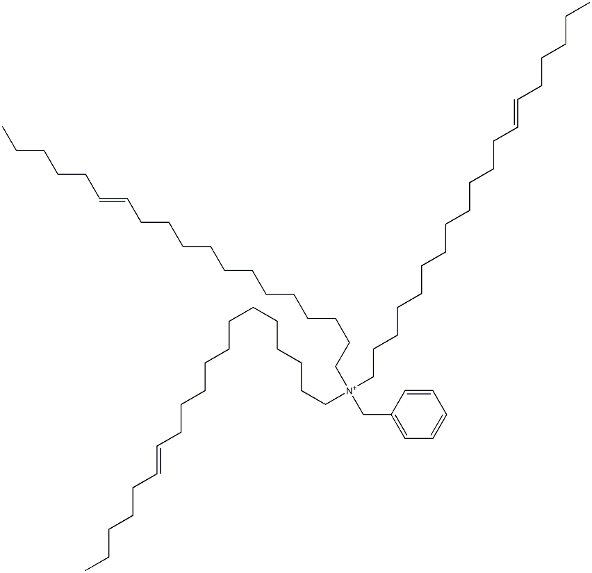 Tri(13-nonadecenyl)benzylaminium Struktur