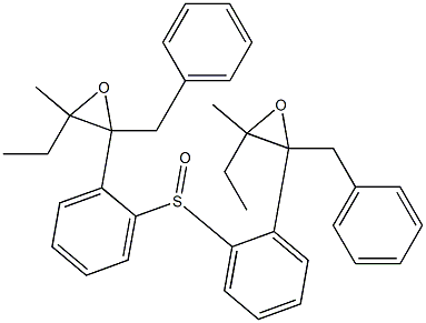 (2-Benzyl-3-ethyl-3-methyloxiranyl)phenyl sulfoxide Struktur