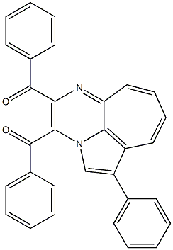 3,4-Dibenzoyl-1-phenyl-2a,5-diaza-2aH-benz[cd]azulene Struktur