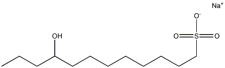 9-Hydroxydodecane-1-sulfonic acid sodium salt Struktur