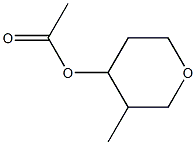 4-Acetyloxy-3-methyltetrahydro-2H-pyran Struktur