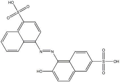 2'-Hydroxy-(1,1'-azobisnaphthalene)-4,6'-disulfonic acid Struktur