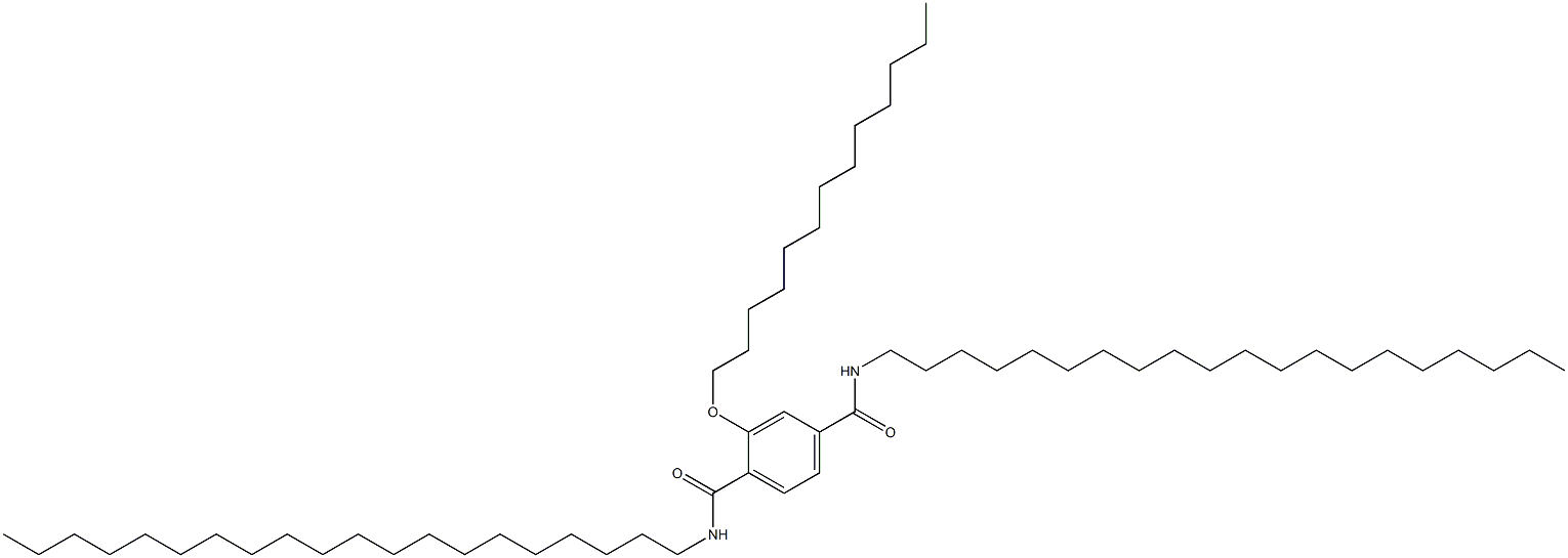 2-(Tridecyloxy)-N,N'-diicosylterephthalamide Struktur