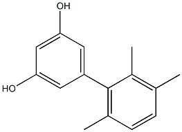 5-(2,3,6-Trimethylphenyl)benzene-1,3-diol Struktur