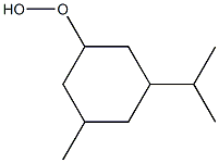 3-Isopropyl-5-methylcyclohexyl hydroperoxide Struktur