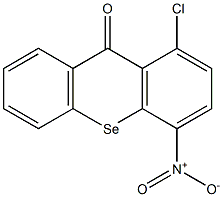 1-Chloro-4-nitro-9H-selenoxanthene-9-one Struktur