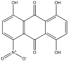 1,4,8-Trihydroxy-5-nitroanthraquinone Struktur