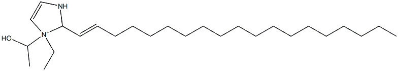 1-Ethyl-1-(1-hydroxyethyl)-2-(1-nonadecenyl)-4-imidazoline-1-ium Struktur