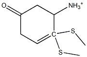 [(Tetrahydro-2-oxo-5,5-dimethylthiophen)-4-yl]aminium Struktur