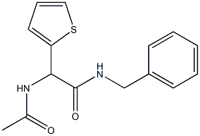 2-Acetylamino-2-(2-thienyl)-N-benzylacetamide Struktur