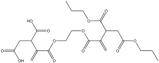 3,3'-[Ethylenebis(oxycarbonyl)]bis(3-butene-1,2-dicarboxylic acid dipropyl) ester Struktur