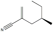 [R,(+)]-4-Methyl-2-methylenehexanenitrile Struktur