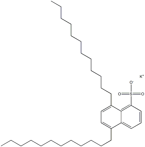 5,8-Didodecyl-1-naphthalenesulfonic acid potassium salt Struktur