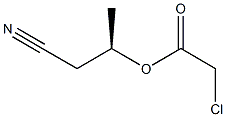 Chloroacetic acid (R)-1-(cyanomethyl)ethyl ester Struktur