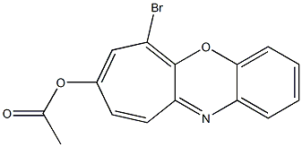 6-Bromo-8-acetoxybenzo[b]cyclohept[e][1,4]oxazine Struktur