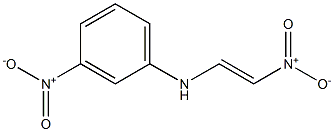 (E)-1-[(3-Nitrophenyl)amino]-2-nitroethene Struktur