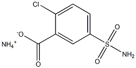 2-Chloro-5-sulfamoylbenzoic acid ammonium salt Struktur