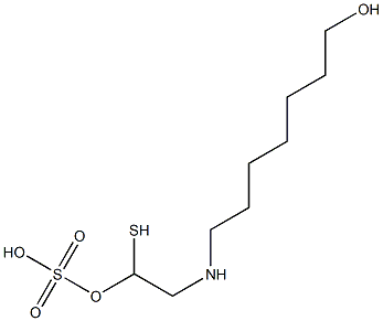 2-(7-Hydroxyheptyl)aminoethanethiol 1-sulfate Struktur