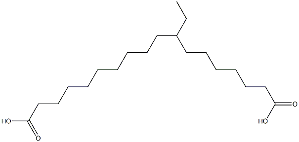 8-Ethyloctadecanedioic acid Struktur