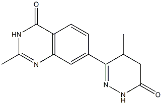 2-Methyl-7-[(1,4,5,6-tetrahydro-4-methyl-6-oxopyridazin)-3-yl]quinazolin-4(3H)-one Struktur