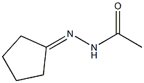 Acetic acid N'-cyclopentylidene hydrazide Struktur