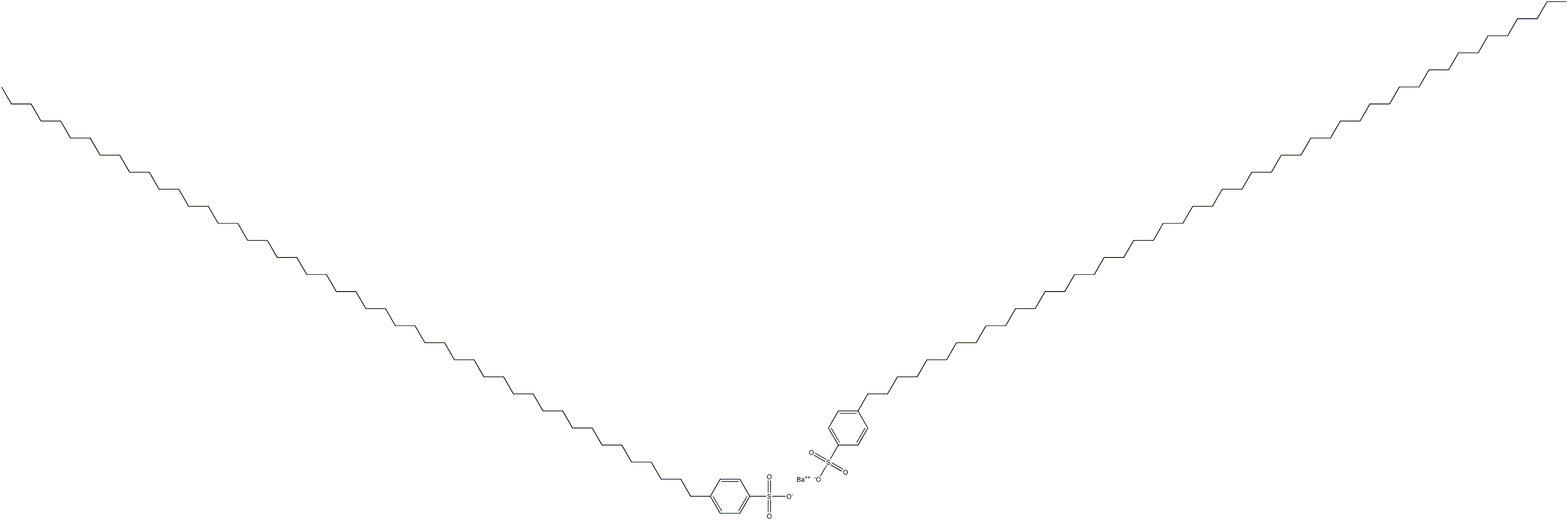 Bis[4-(octatetracontan-1-yl)benzenesulfonic acid]barium salt Struktur