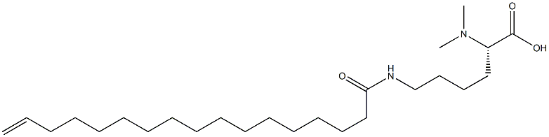 N6-(16-Heptadecenoyl)-N2,N2-dimethyllysine Struktur