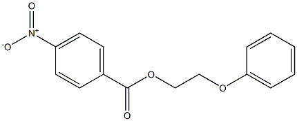 p-Nitrobenzoic acid 2-phenoxyethyl ester Struktur